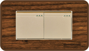 CONMUTADOR DOBLE MADERA DOGEC