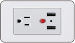 TOMA Y USB BLANCO DOGEC