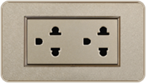 TOMA DOBLE TIERRA ORO DOGEC