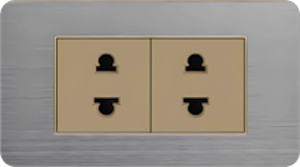 TOMA DOBLE SILVER GOLD DOGEC