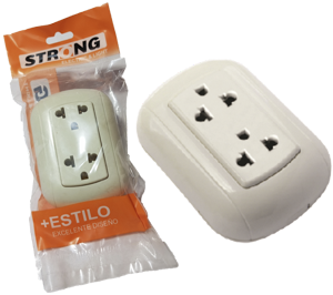 TOMA DOBLE TIERRA SOBREPONER STRONG