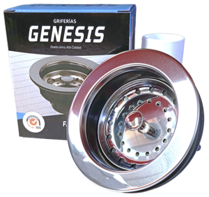 DESAGUE P/LAVADERO PVC C/CANASTILLA GENESIS