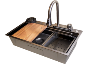 LAVADERO 75X45 MULTIFUN. PESADO /ACC. GRIFO CUCHILLO VASO