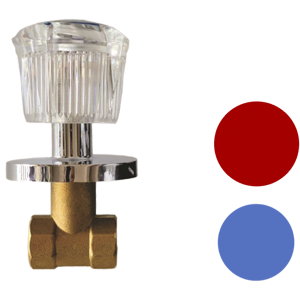 LLAVE DUCHA MOD.GLASS AZUL GENESIS