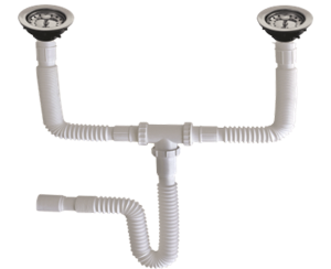 [GR14-0405] TRAMPA FLEXIBLE CANASTILLA DOBLE POZA DOGEC