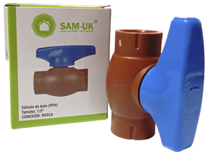 [GR15-0419] LLAVE DE PASO HIDRO M/AZUL 1/2