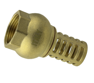 VALVULA PIE BRONCE 1"