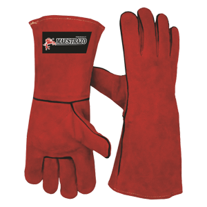 GUANTE SOLDADOR ROJO