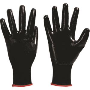 GUANTE TELA NEGRO NITRILO