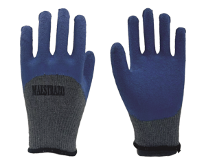 GUANTE TRABAJO AZUL PLOMO