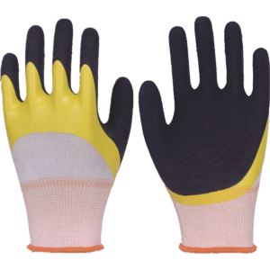 [SE01-0519] GUANTES ESPUMA BLANCO AMARILLO MAESTRAZO