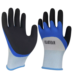 [SE01-0520] GUANTES ESPUMA BLANCO AZUL MAESTRAZO