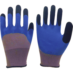 [SE01-0521] GUANTES ESPUMA GRIS AZUL MAESTRAZO