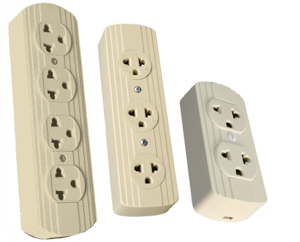 TOMA CORRIENTE CUADRUPLE INDUSTRIAL MARFIL