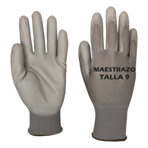 [SE01-1679] GUANTE TELA PLOMO MAESTRAZO T8
