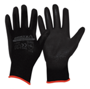 [SE01-1682] GUANTE TELA NEGRO  8
