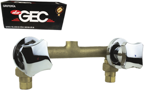 [GR09-0336] MESCLADORA DUCHA 8" C/UNI MOD.BRONCE DOGEC