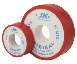 [TU04-0536] CINTA TEFLON 1/2 X 12m ROJO JK